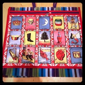 Mexican “Loteria” Mesh Tote